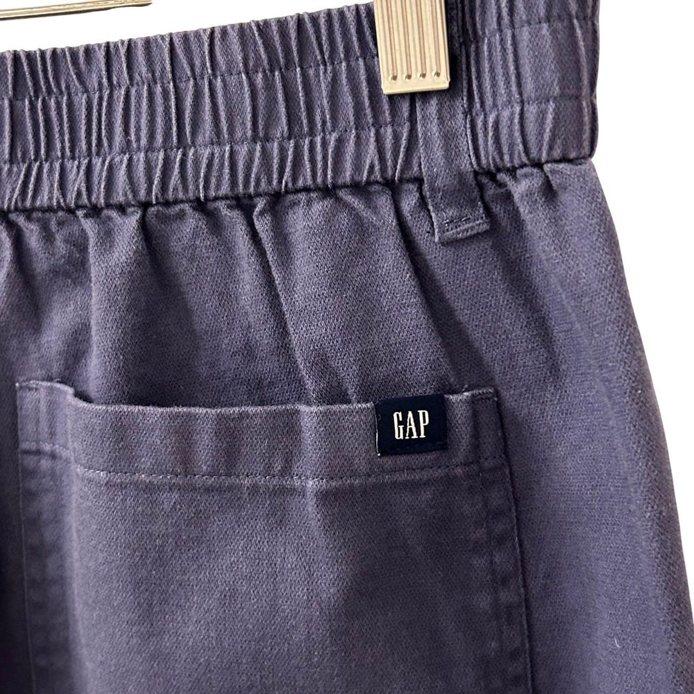 NWT Gap Twill Joggers Navy Blue Elastic Waist Tapered Leg Utility Pants Medium - Picture 7 of 12